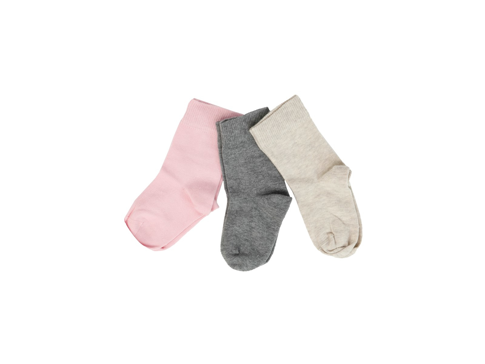 Kinder Socken-Set Bio-Baumwolle 3 Paar rosa Gr.5