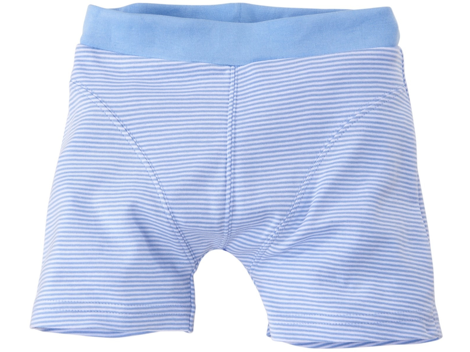 Jungen Boxershorts Bio-Baumwolle hellblau-weiß gestreift Gr. 98/104