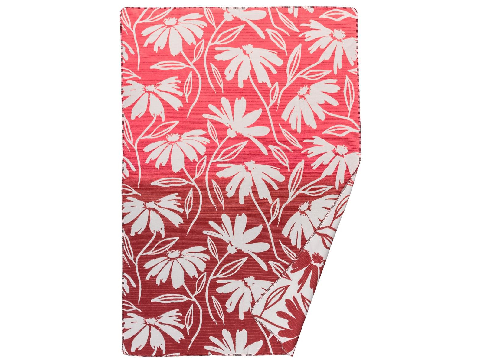 Jacquard-Wohndecke Ella coral ca. 150x200 cm, ca. 320g/m²