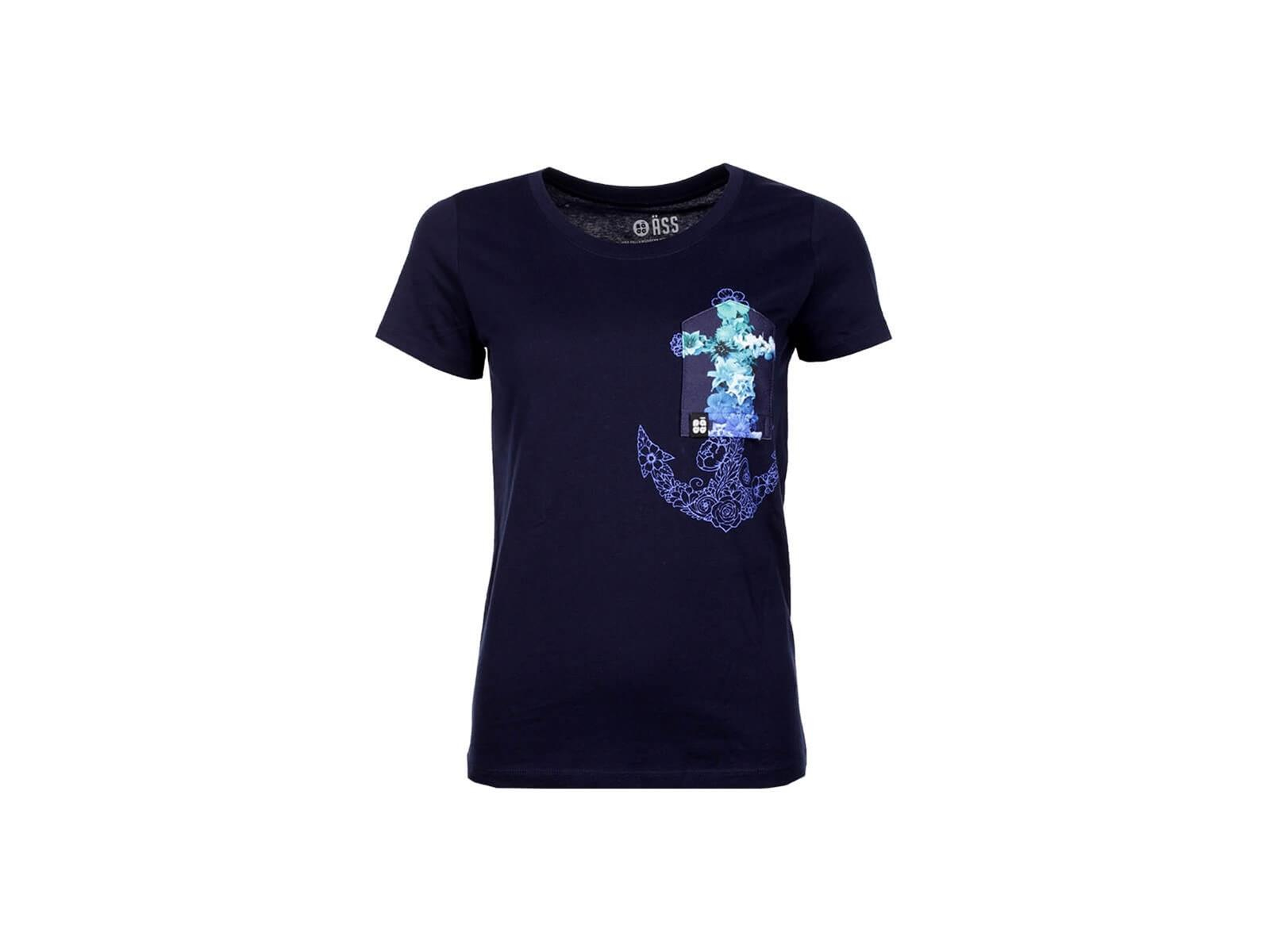 Damen T-Shirt "Ankerblume BT" navy M