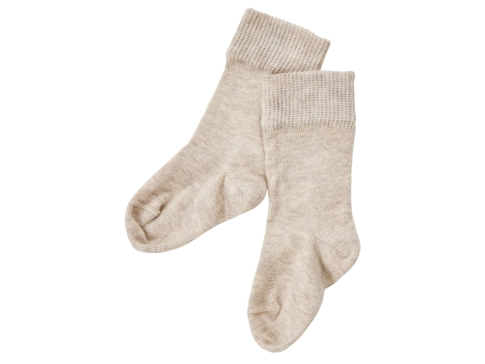 Baby Kniestrümpfe Bio-Baumwolle beige-melange Gr.02