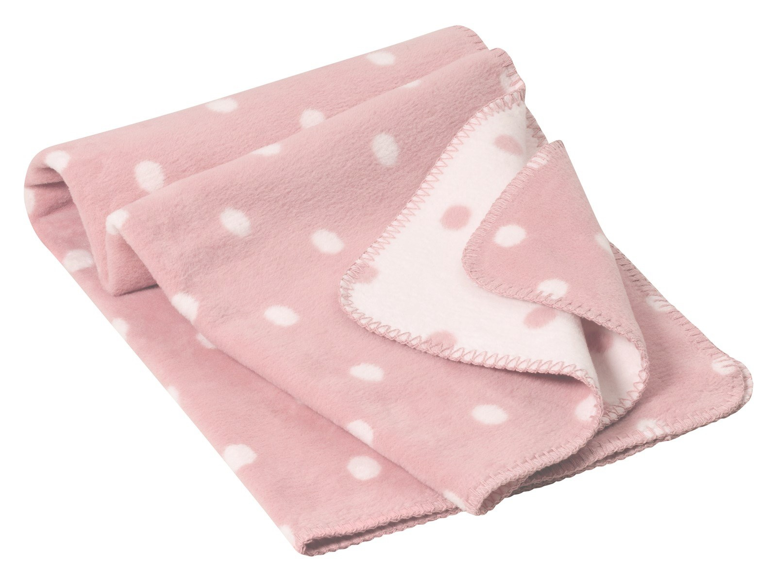 Babydecke Bio-Baumwolle blush-Punkte Maße 75 x 100 cm