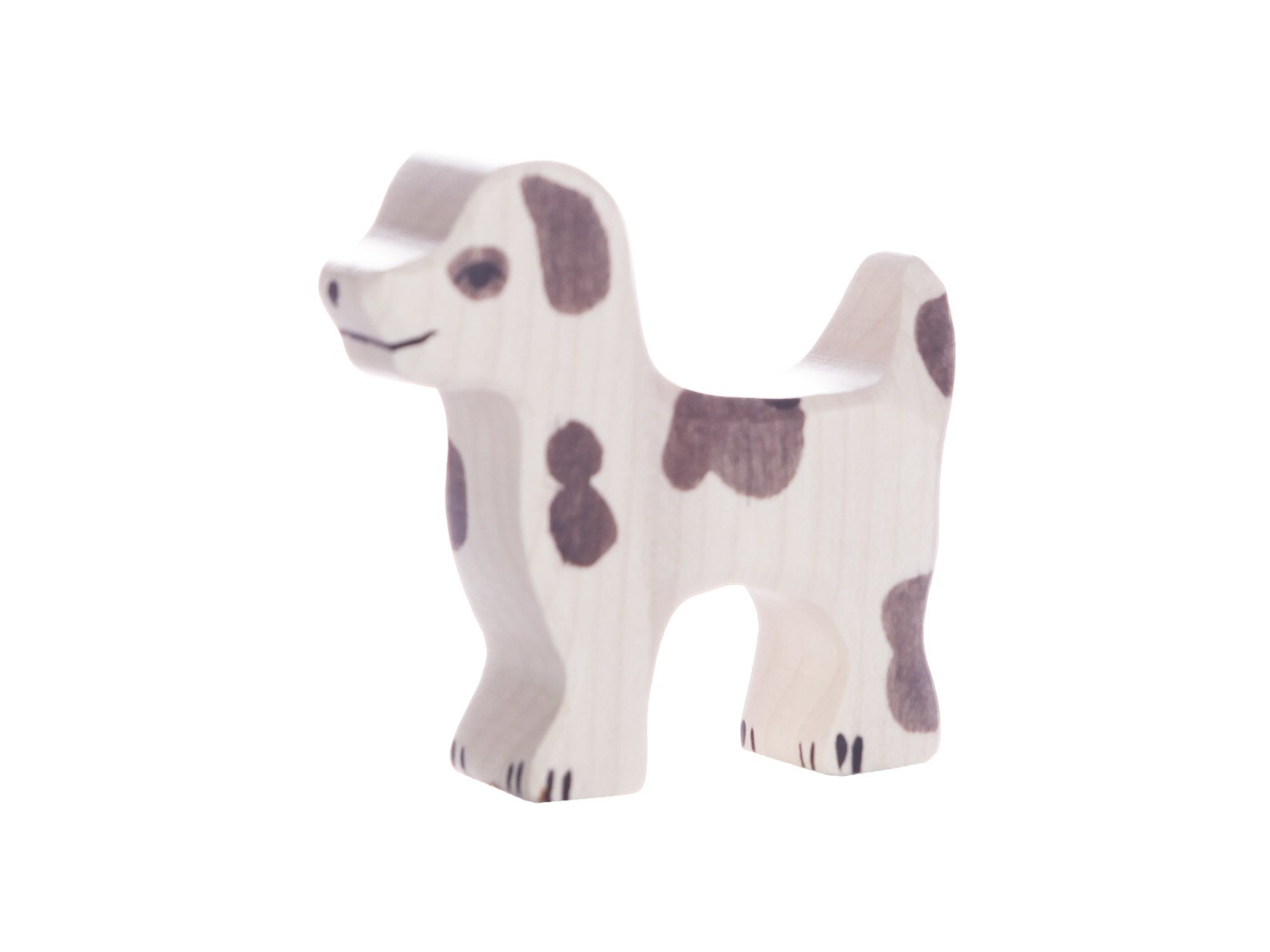 Holztiger Holzfigur "Hofhund, klein" Auf dem Bauernhof Maße 6 x 1,9 x 5,5 cm