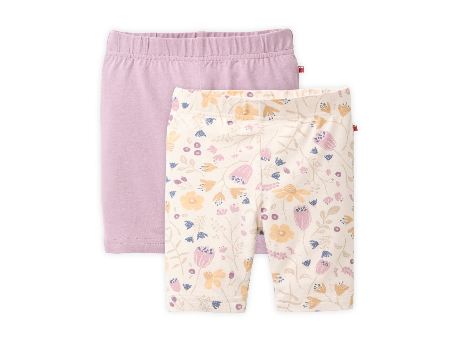 People Wear Organic 2er-Pack Radlerhose dunkelmalve mix 134/140