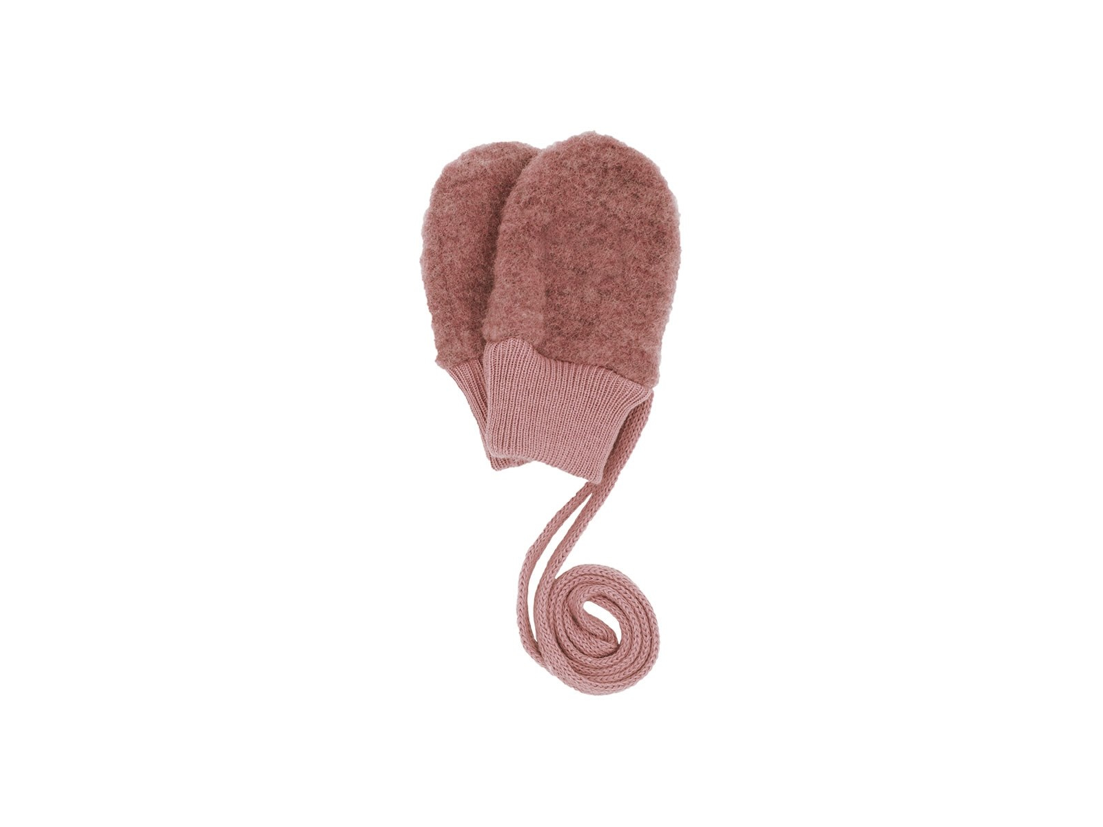 Baby Handschuhe Bio-Schurwolle Fleece heiderose-meliert Gr. 1 (1 Mon.)
