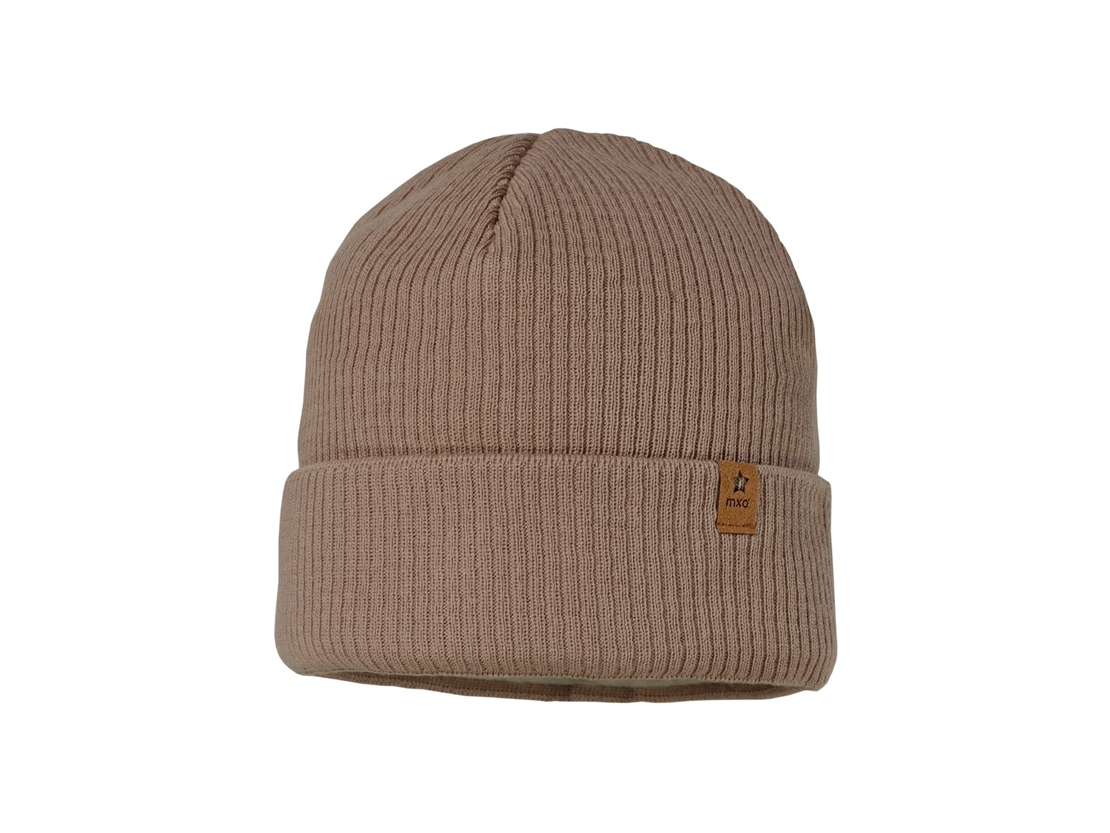 Baby und Kinder Beanie mit Umschlag Bio-Baumwolle Strick fungi Gr. 51