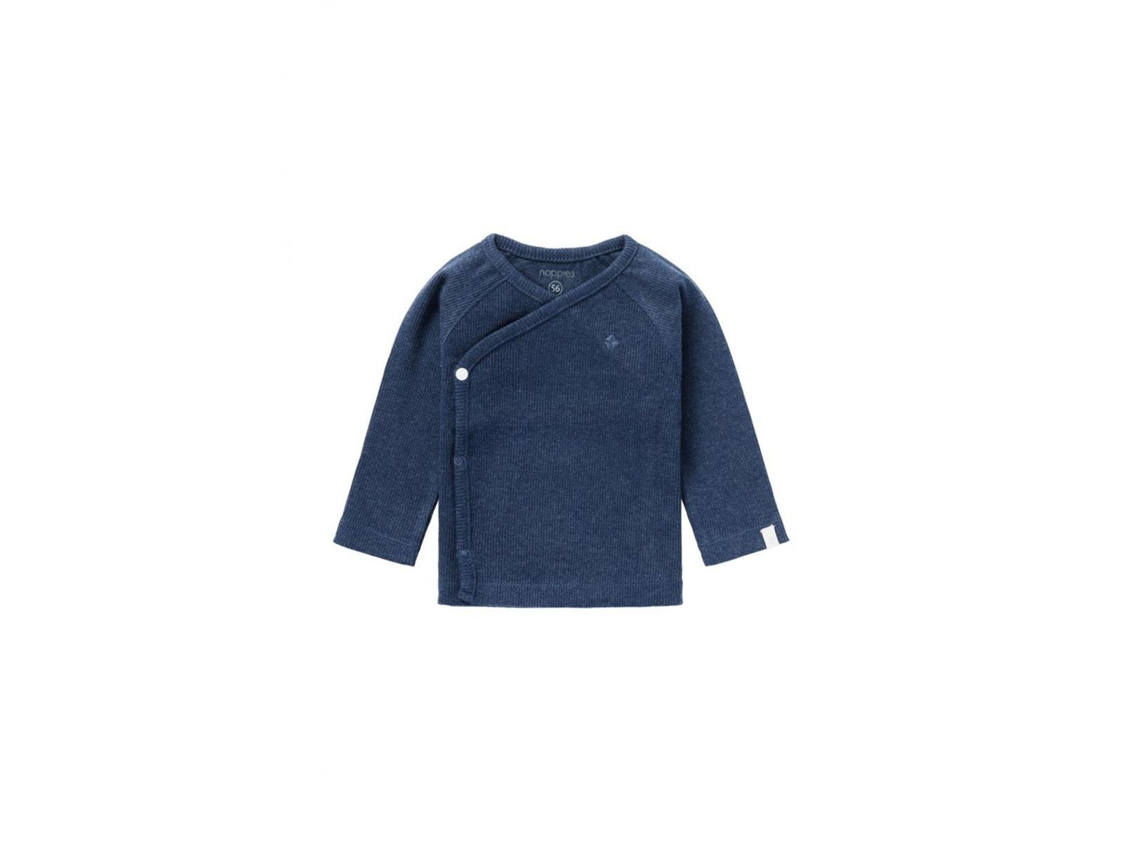 Wickelshirt Langarm Nanyuki navy melange rip Gr. 50