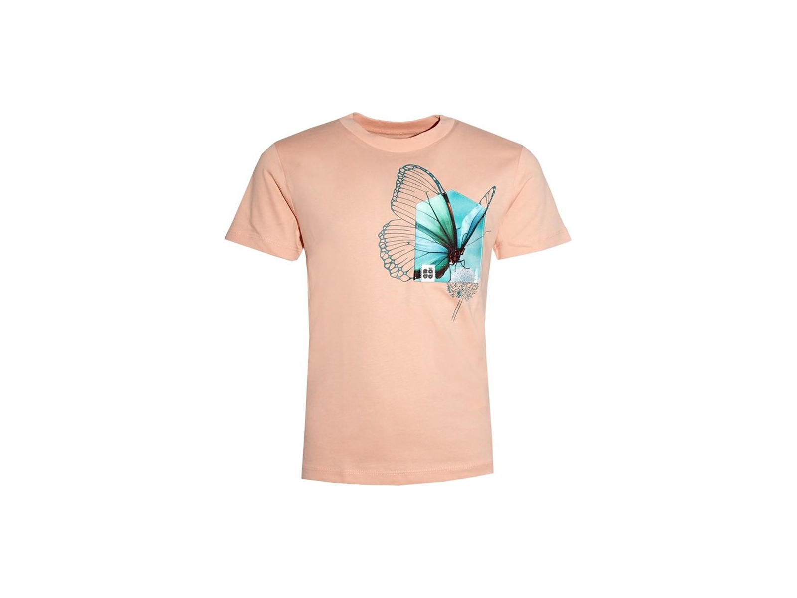 Kinder T-Shirt "Butterfliege BT" pfirsich 5-6 Jahre