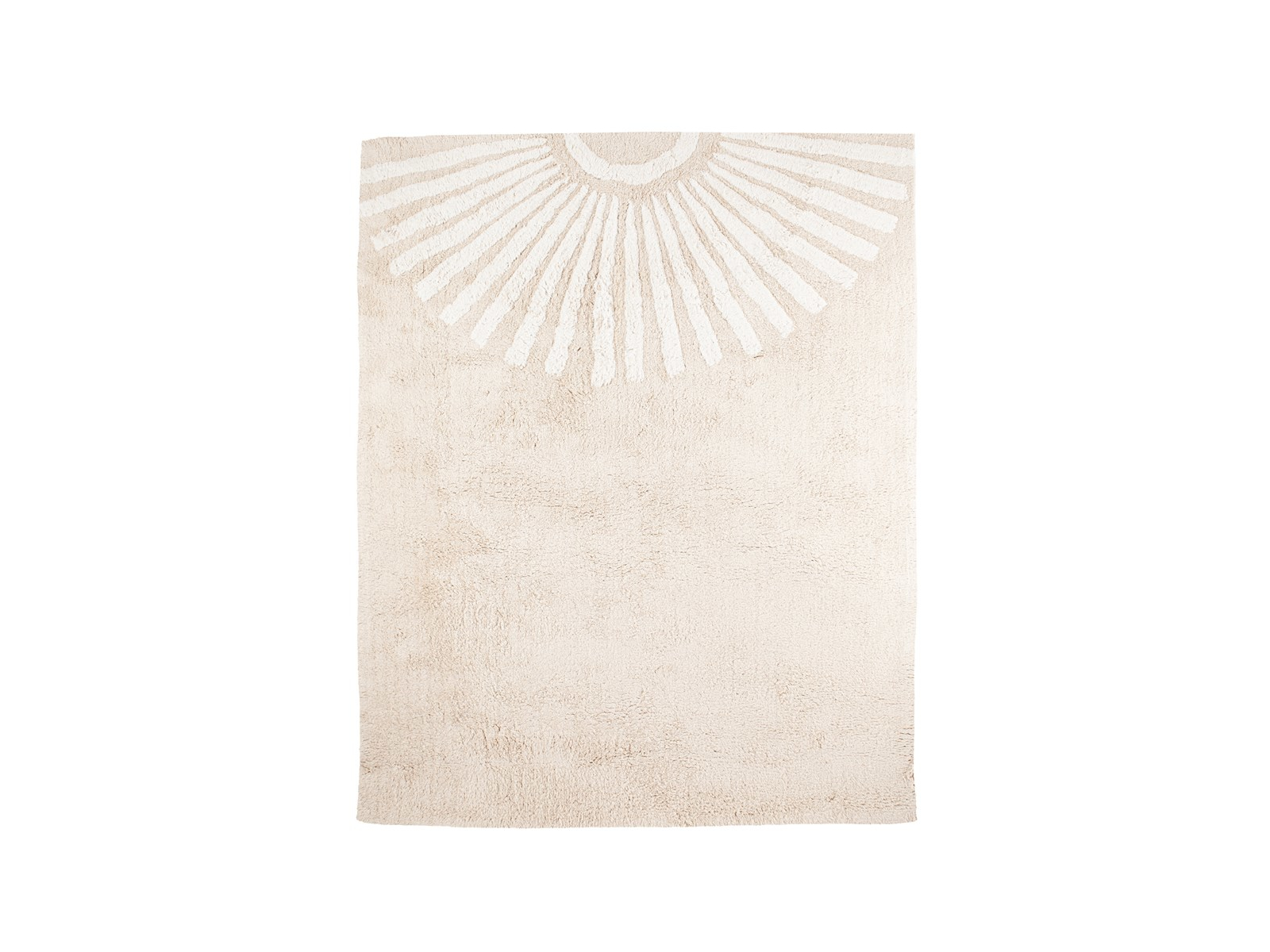 Teppich Bio-Baumwolle "Sonne" karibik-sand Maße 100 x 130 cm