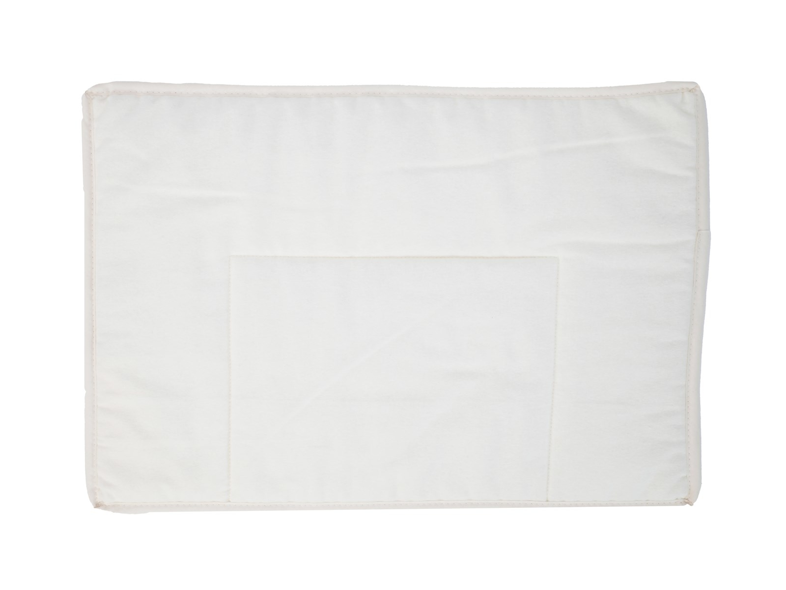 Flachkissen für Babys und Kleinkinder Schafschurwolle (waschbar) Maße 40x60x1 cm, 50g, Biber-Inlett