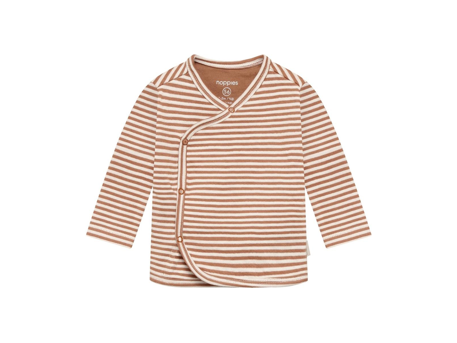 Wickelshirt Langarm Mocha Mousse 50