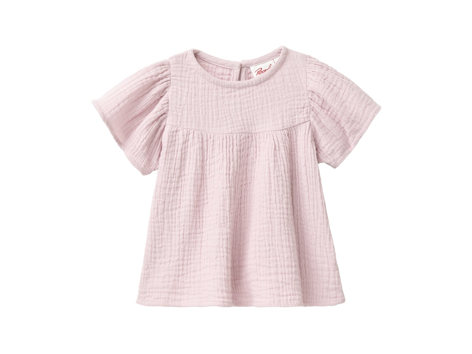 People Wear Organic Musselin-Bluse blass violett Gr. 74/80