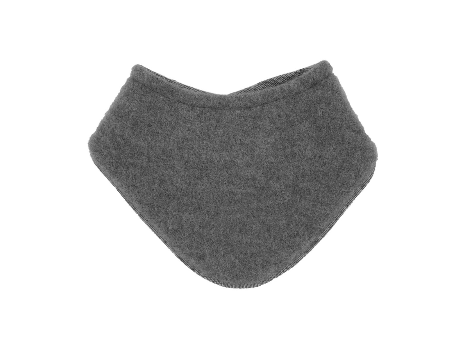 Dreieckstuch Bio-Schurwolle Fleece mittelgraumeliert Gr. 1 (ab 3 Mon.)