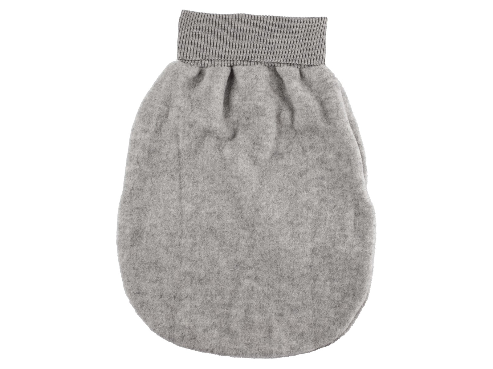 Engel Natur Strampelsack, kbT-Wollfleece hellgrau melange Gr.1