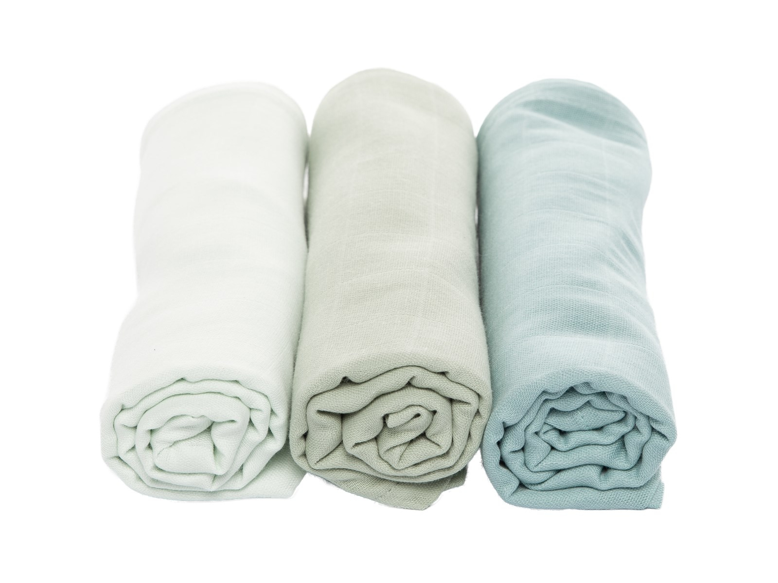 Spucktücher Bio-Baumwolle 3er Set "Mint" Maße 75 x 75 cm