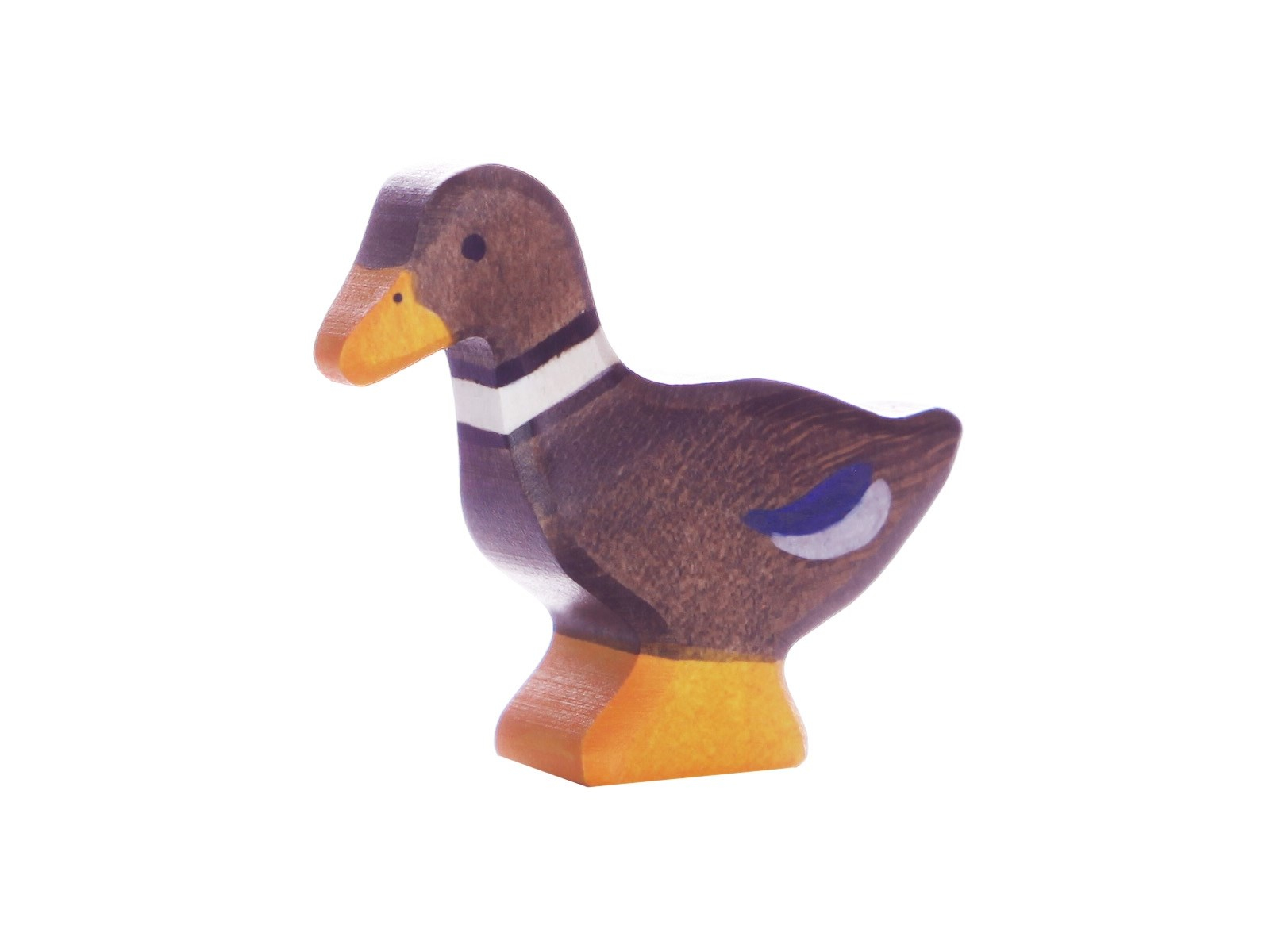 Holztiger Holzfigur "Ente" Auf dem Bauernhof Maße 7 x 1,9 x 5,5 cm
