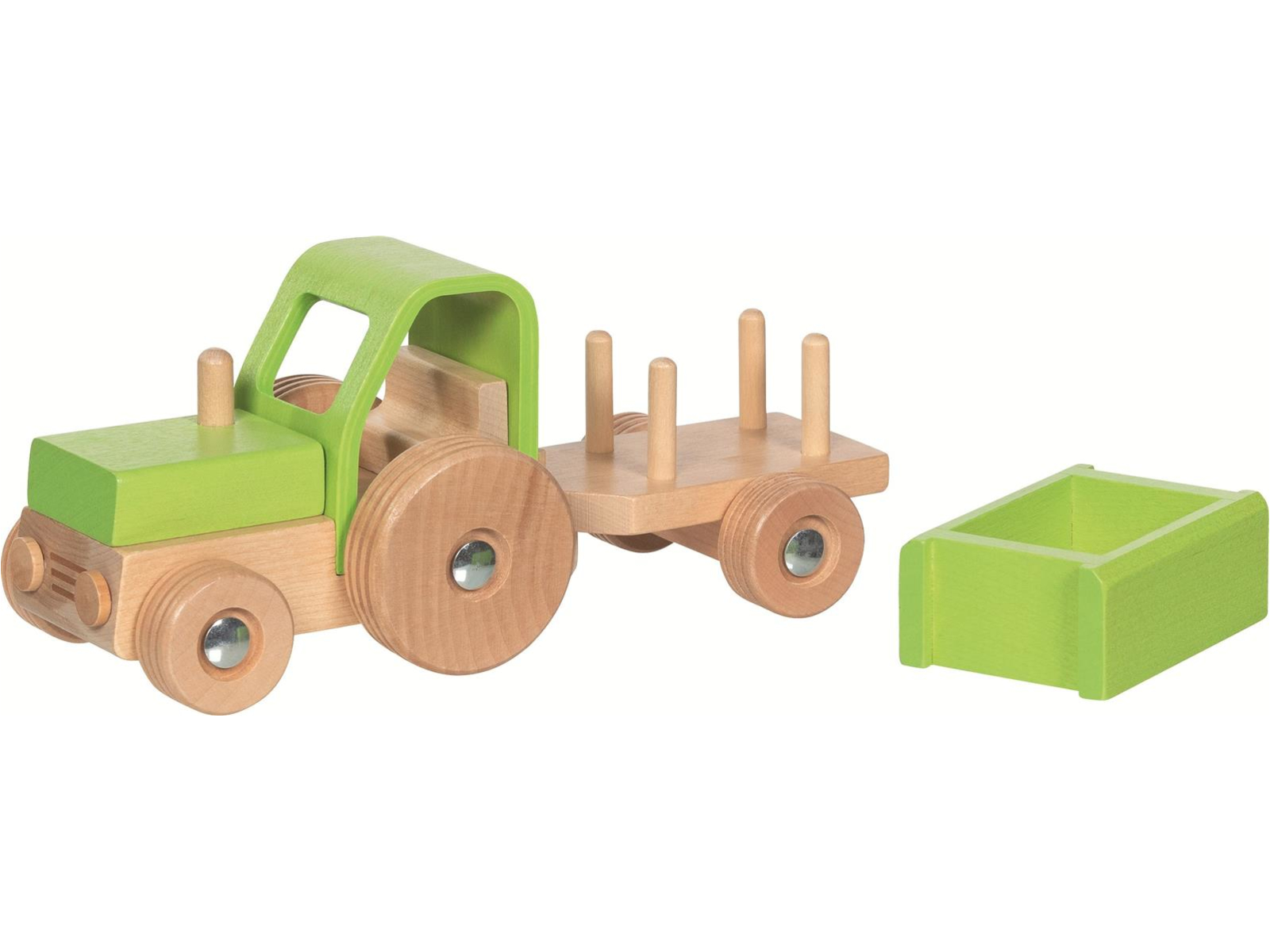 goki Traktor mit Anhänger Maße 25,5 x 10 x 11 cm