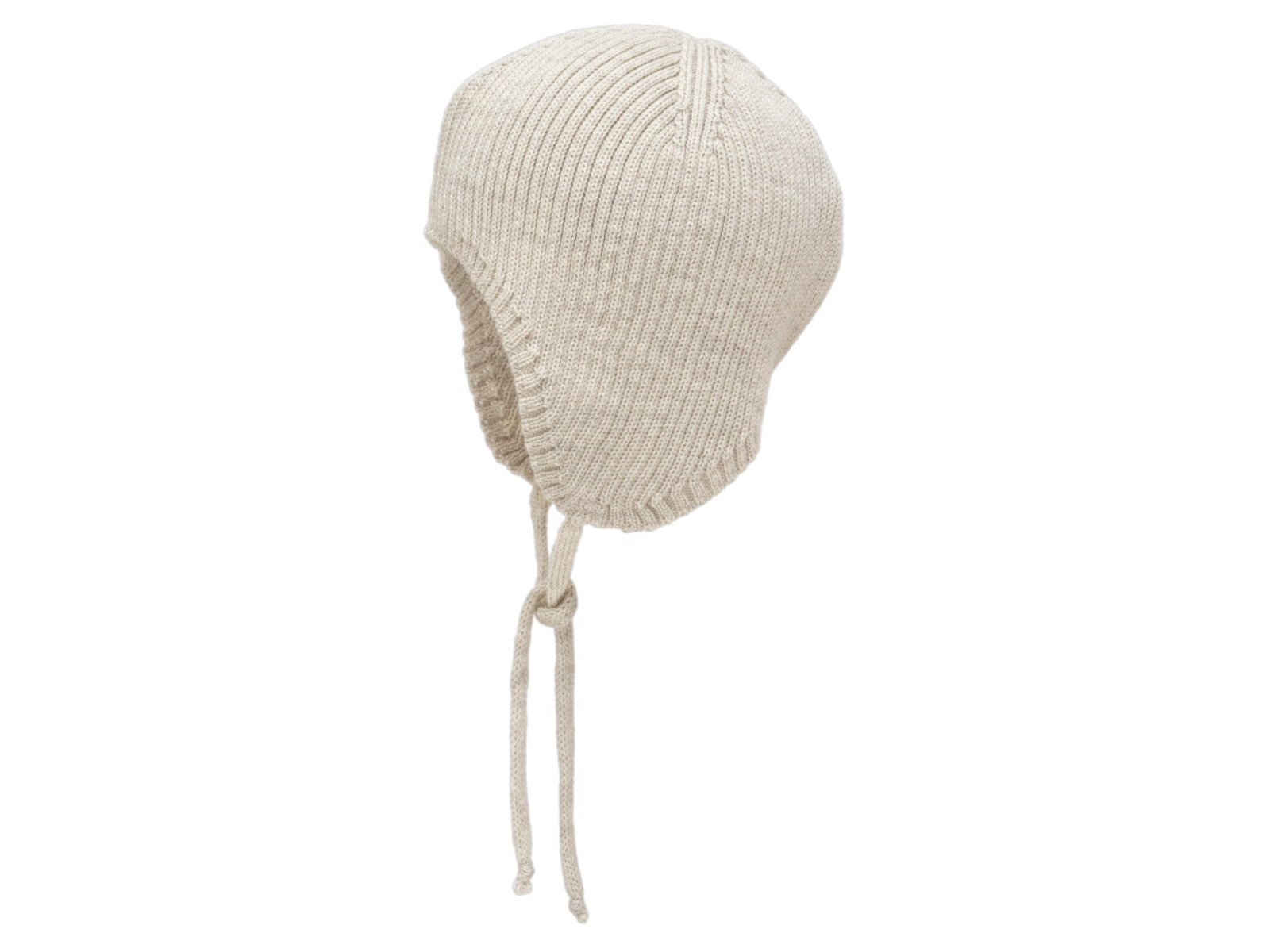 Pickapooh Baby Mütze Wolle Seide Feinstrick melange-natur Gr. 2 (42-46cm)