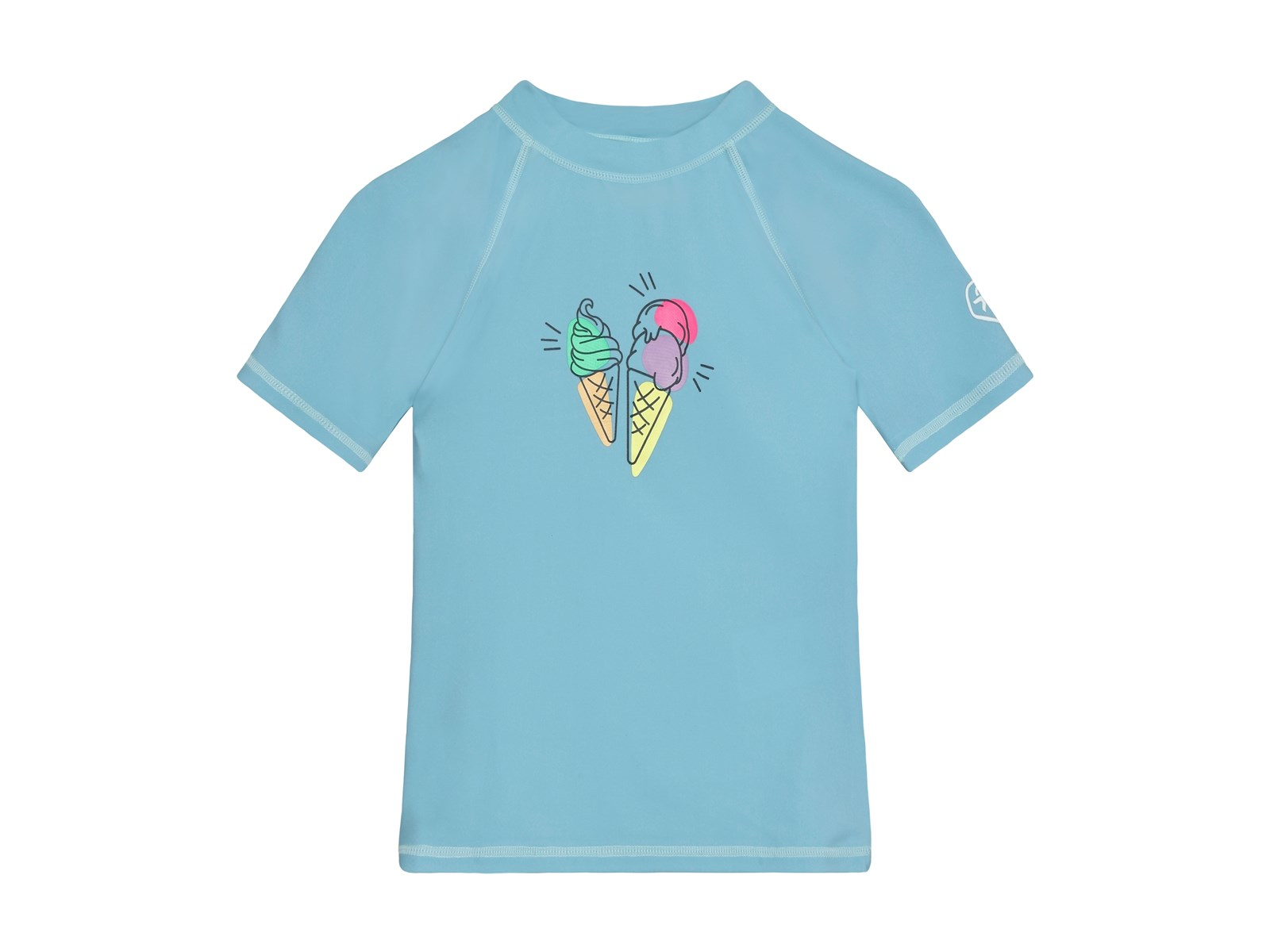 Badeshirt kurzarm print Cerulean Gr.128