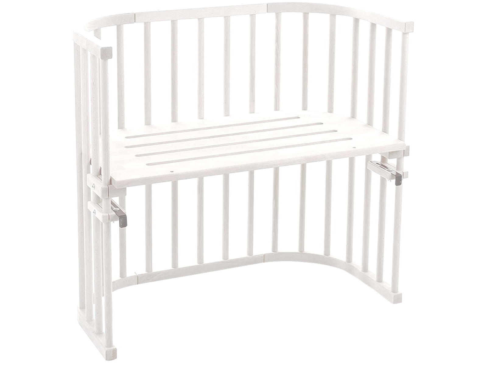 Babybay Babybay Maxi, Buche massiv, weiß lackiert Liegefläche 89 x 51 cm