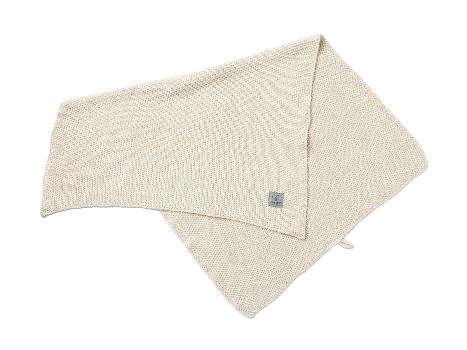 Handtuch Bio-Baumwolle Perl-Strick-Qualität natural-melange Maße 50 x 70 cm