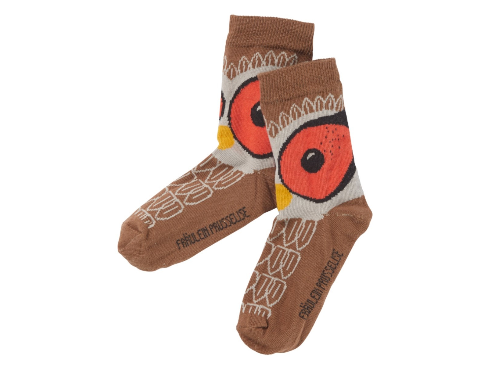 Kinder Socken Eule braun Gr.23-26