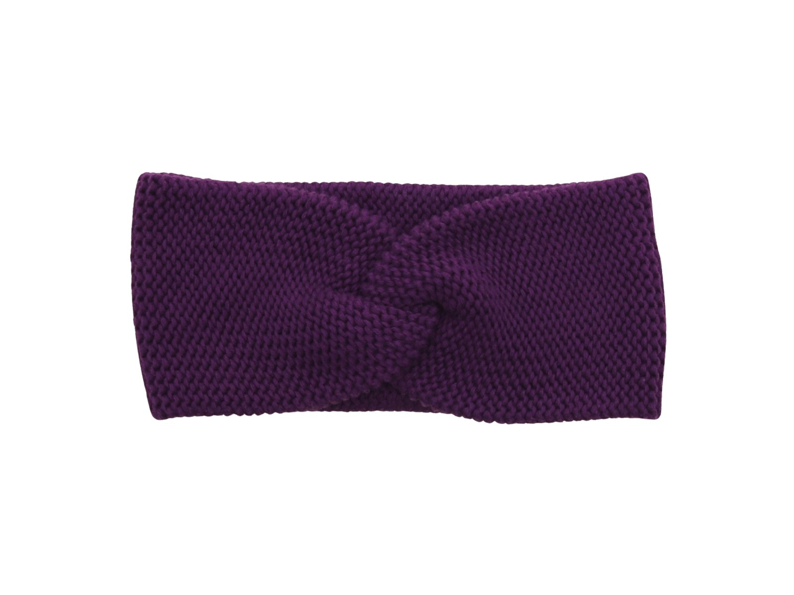 Strick Stirnband grape 50/52