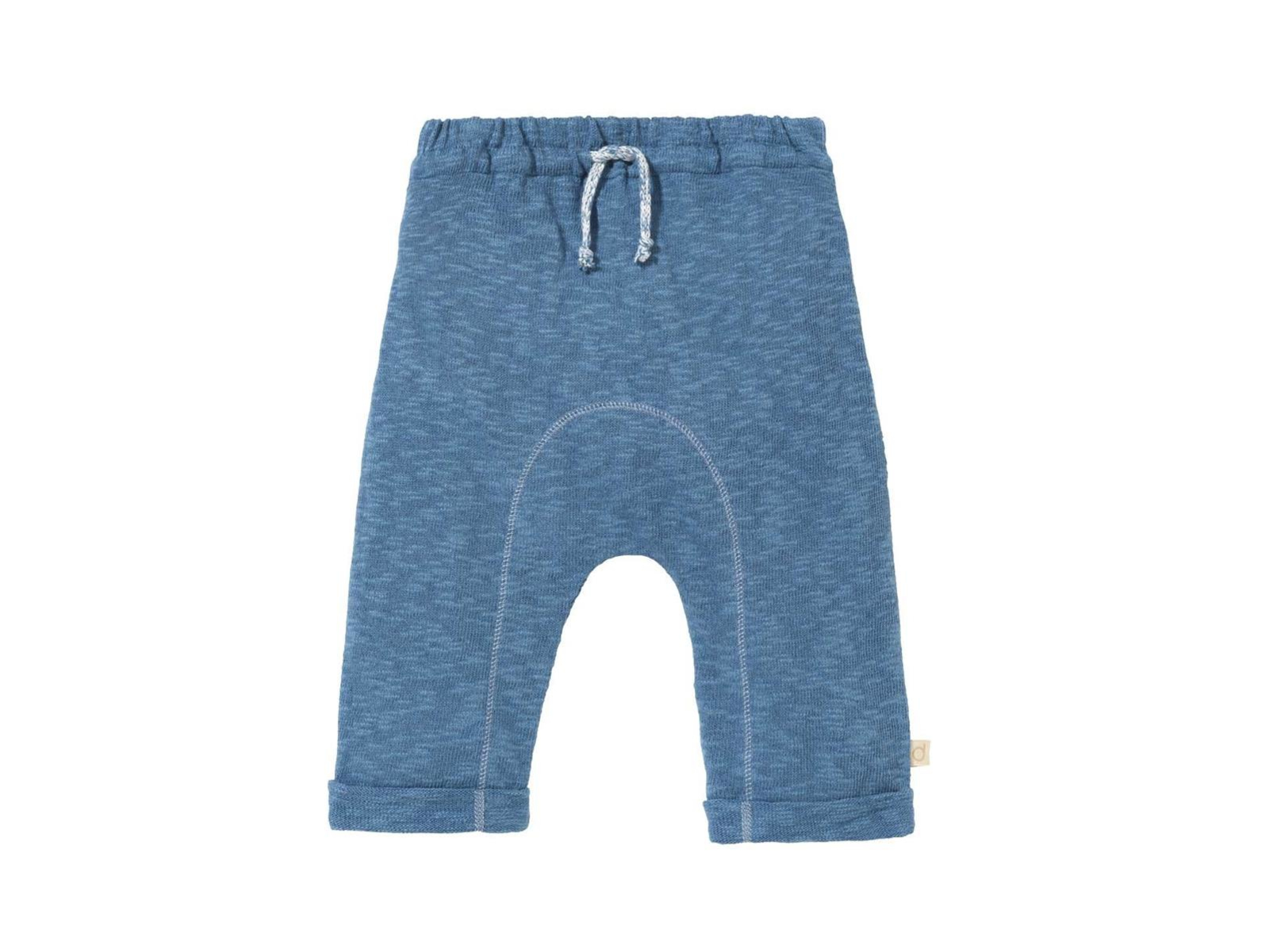 Disana Kinder Leinen-Strickhose taubenblau Gr.110/116