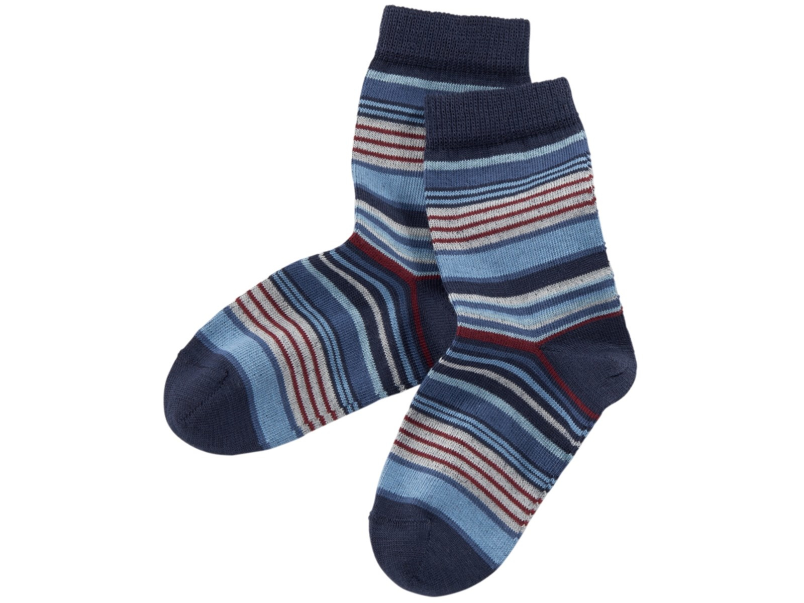 Kinder Ringelsocken blau-geringelt Gr.5-6