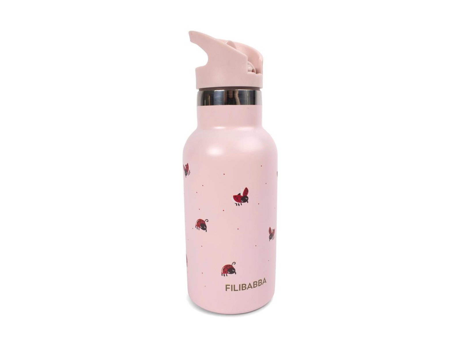  FILIBABBA Kinder Trinkflasche Edelstahl - Lucky, Maße 7,30 x 7,30 x 20 