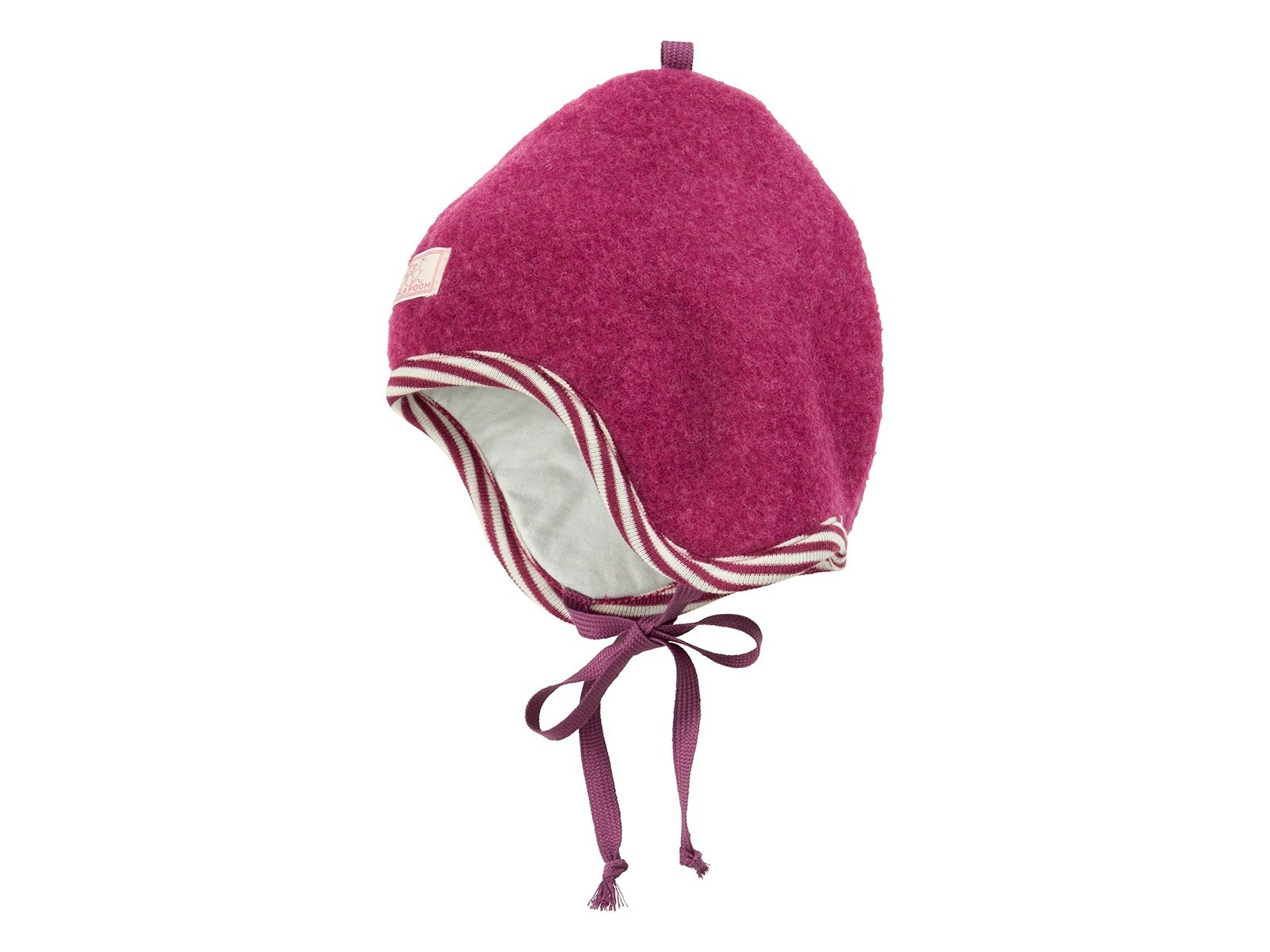 Pickapooh Kinder Mütze Bio-Merinowolle Fleece dahlia Gr.48