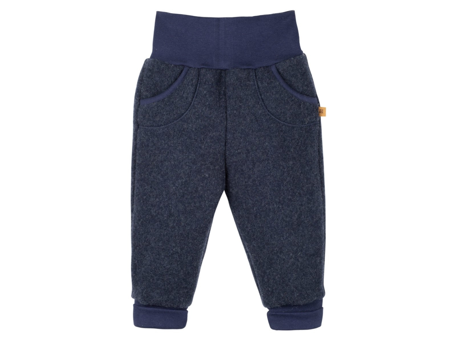 PURE PURE by Bauer Baby und Kinder Hose Bio-Merinowolle Fleece marine Gr.92