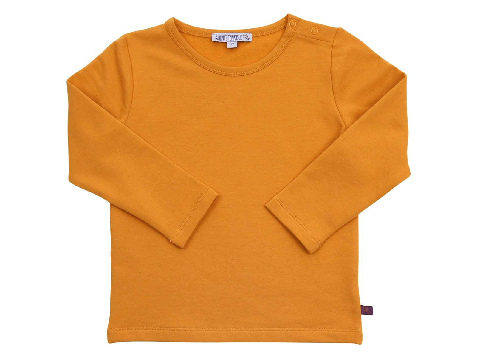Kinder Langarmshirt Thermo Bio-Baumwolle curry 104
