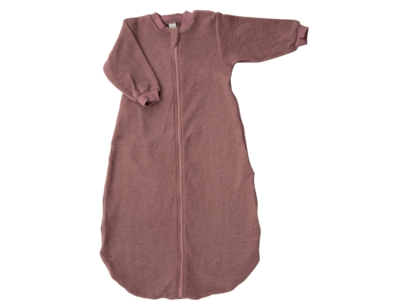 Lilano Schlafsack Baby langer Arm Bio-Merinowolle mauve Gr.62/68