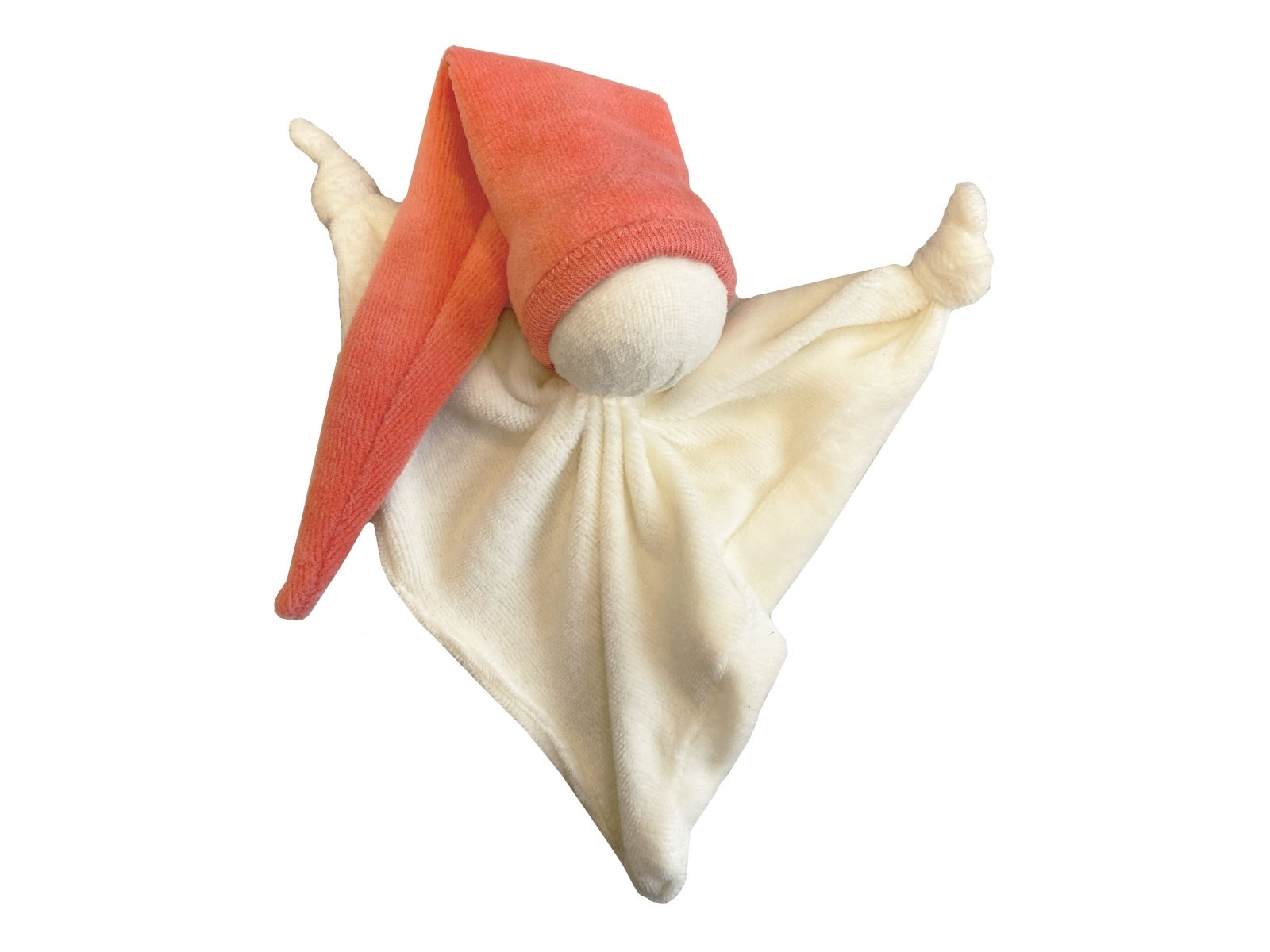 Knotenpüppchen Bio-Baumwolle orange Größe 17 cm
