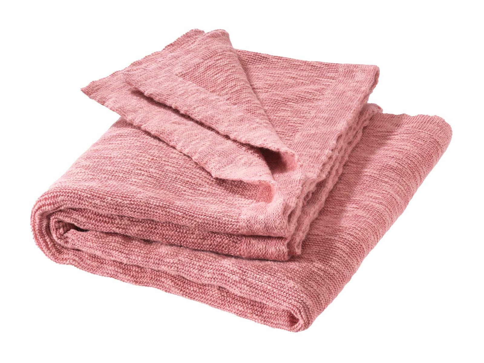 Disana Baby Leinen-Strick-Decke softpink ca. 80 x 100cm