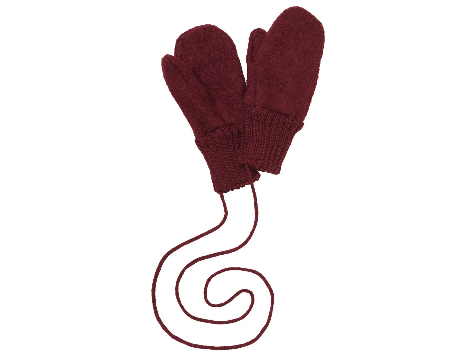 Disana Kinder Handschuhe Bio-Merinowolle Walk cassis Gr.2 (2-3 Jahre)