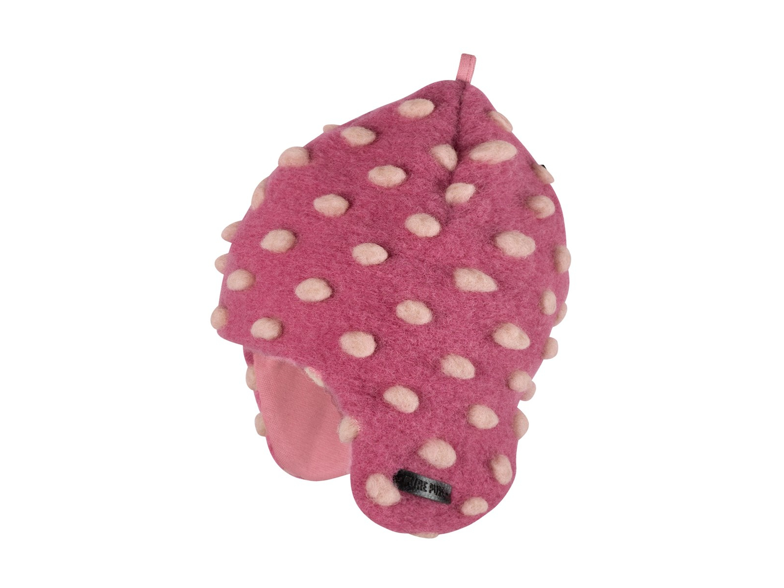 PURE PURE by Bauer Kinder Mütze Bio-Merinowolle Walk dusty pink-creme Gr.53
