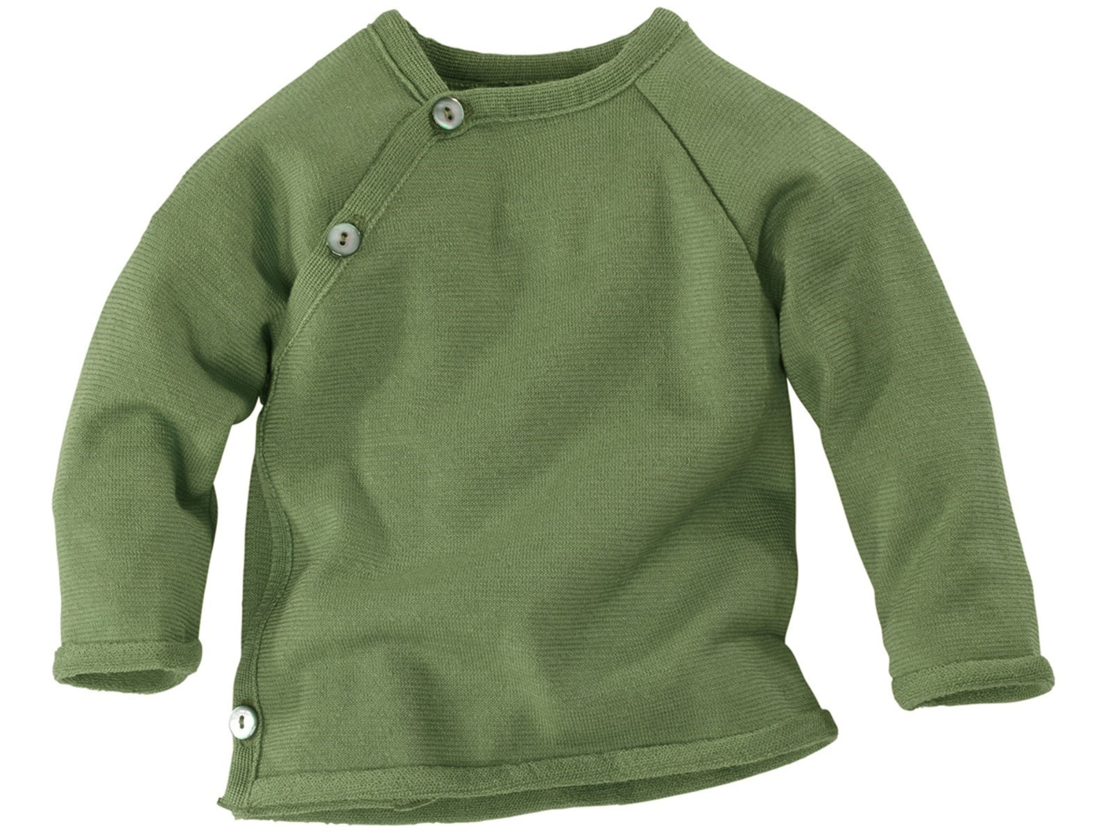 Baby Jacke Schlüttli Wolle Seide apfel Gr.74-80