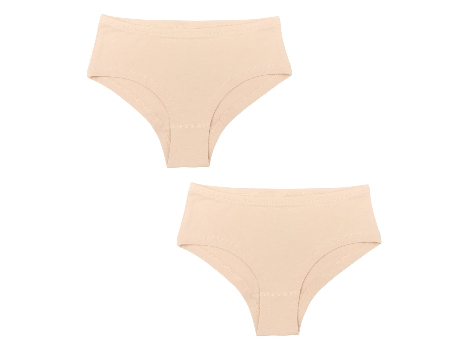 Mädchen Hipster Beige 2er Pack Gr. 128