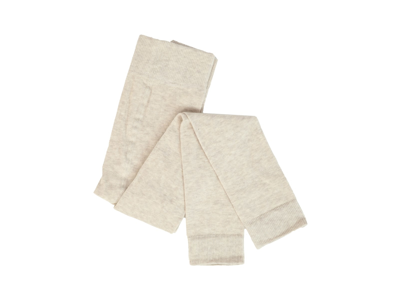Kinder Leggings Bio-Baumwolle beige-melange Gr. 1-2