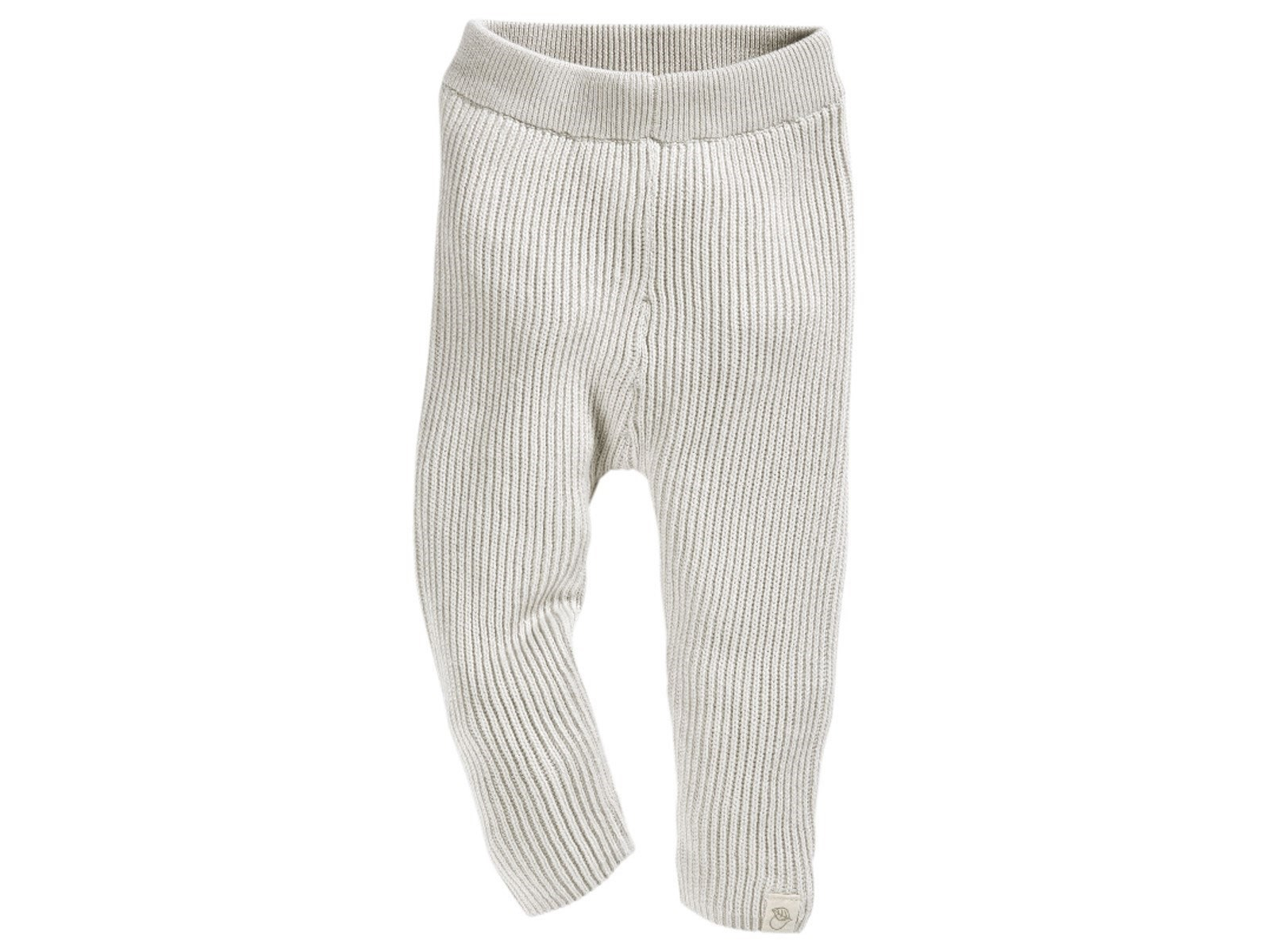 Baby und Kinder Leggings Strick-Qualität Bio-Baumwolle beige melange Gr.62/68