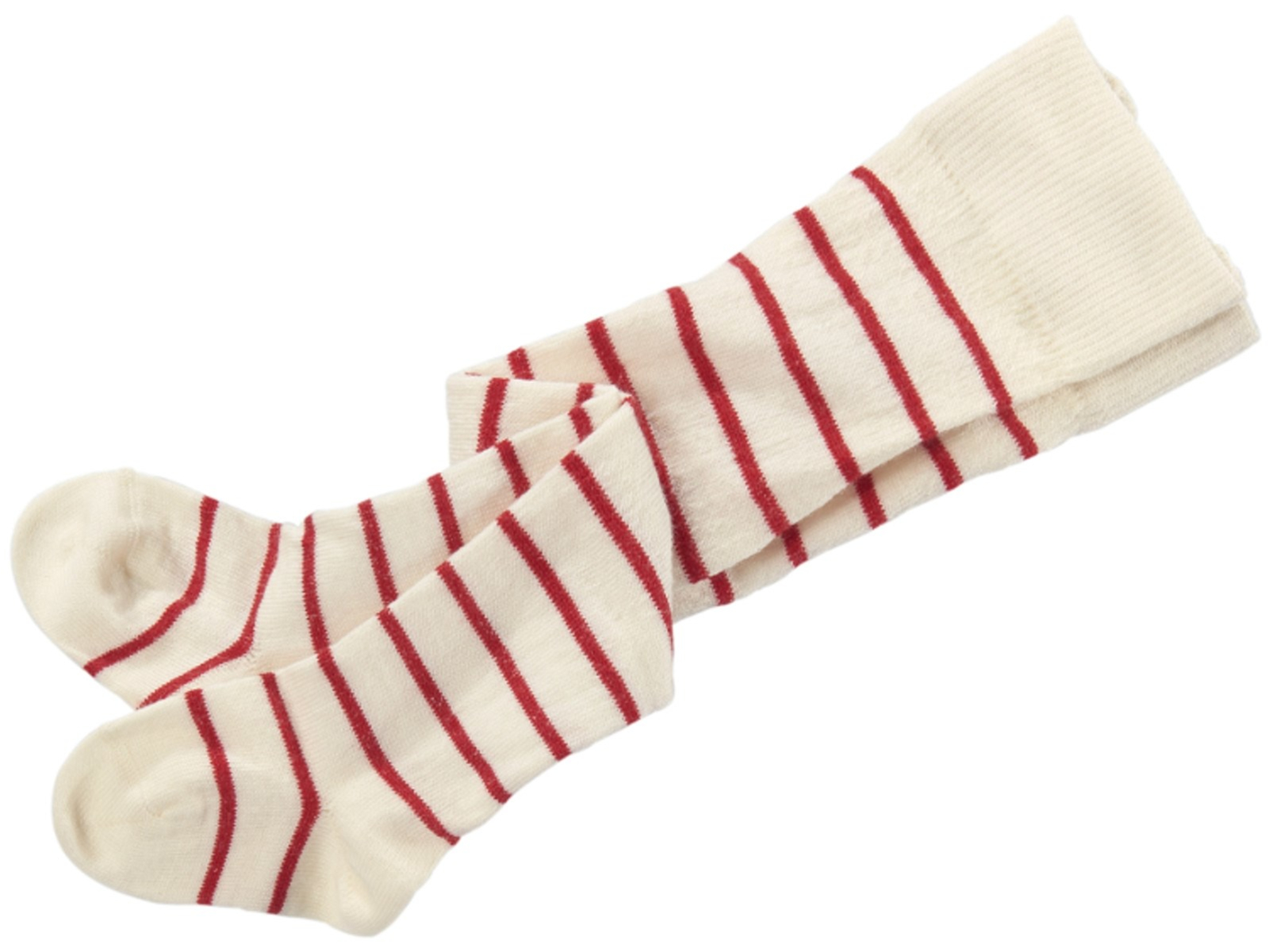 Baby Strumpfhose natur-kirsch-geringelt Gr. 01