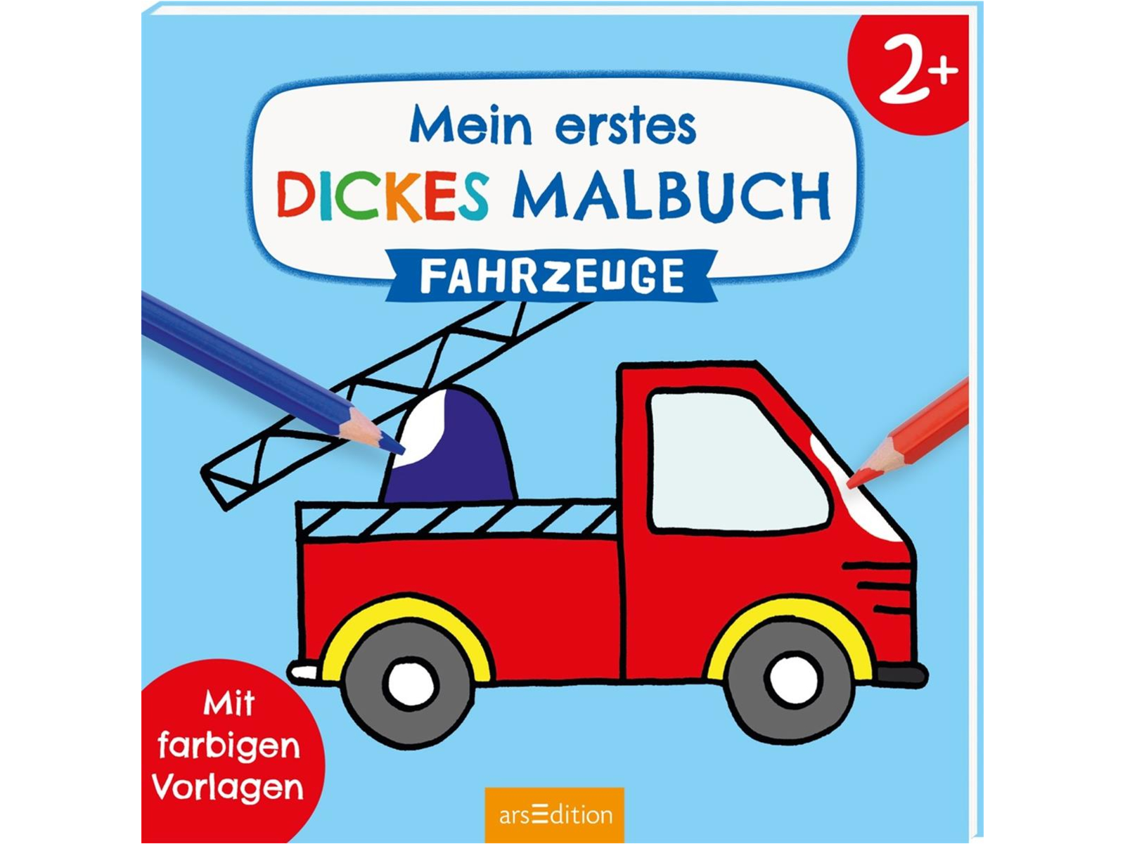 Mein erstes dickes Malbuch – Fahrzeuge Mit farbigen Vorlagen; 64 S.