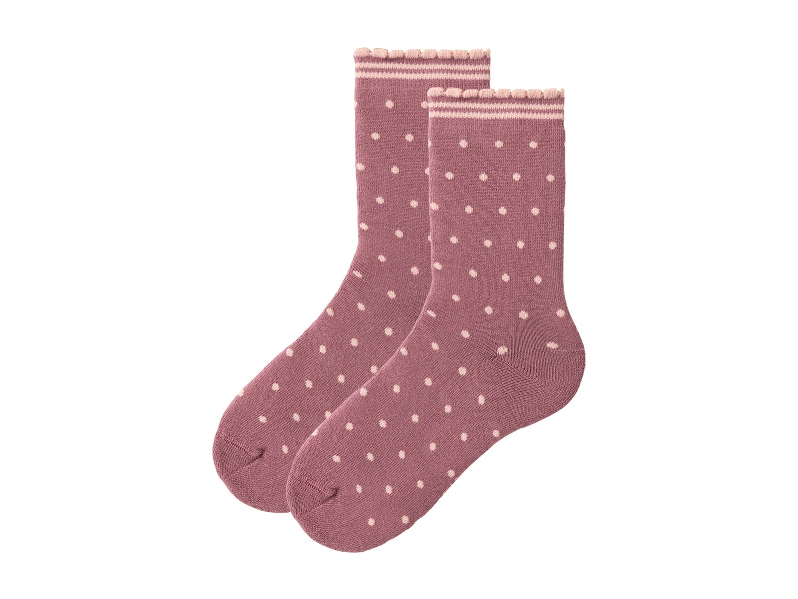 People Wear Organic Frottee-Socken altrosa gepunktet Gr. 31-33