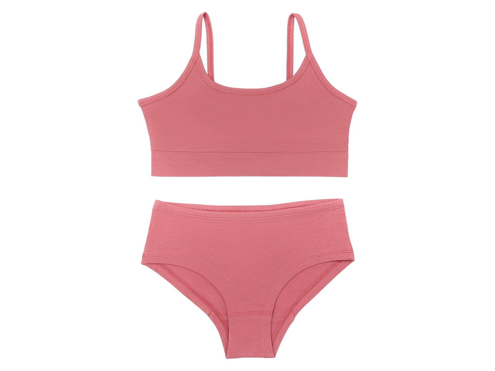 Mädchen Bustier + Hipster Verblühte Rose Gr. 140