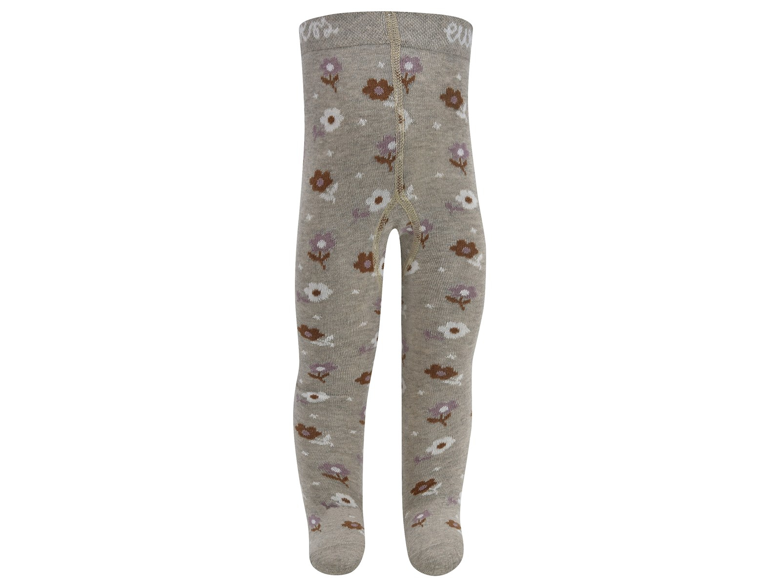 Baby- und Kinderstrumpfhose Blumen beige Gr.68