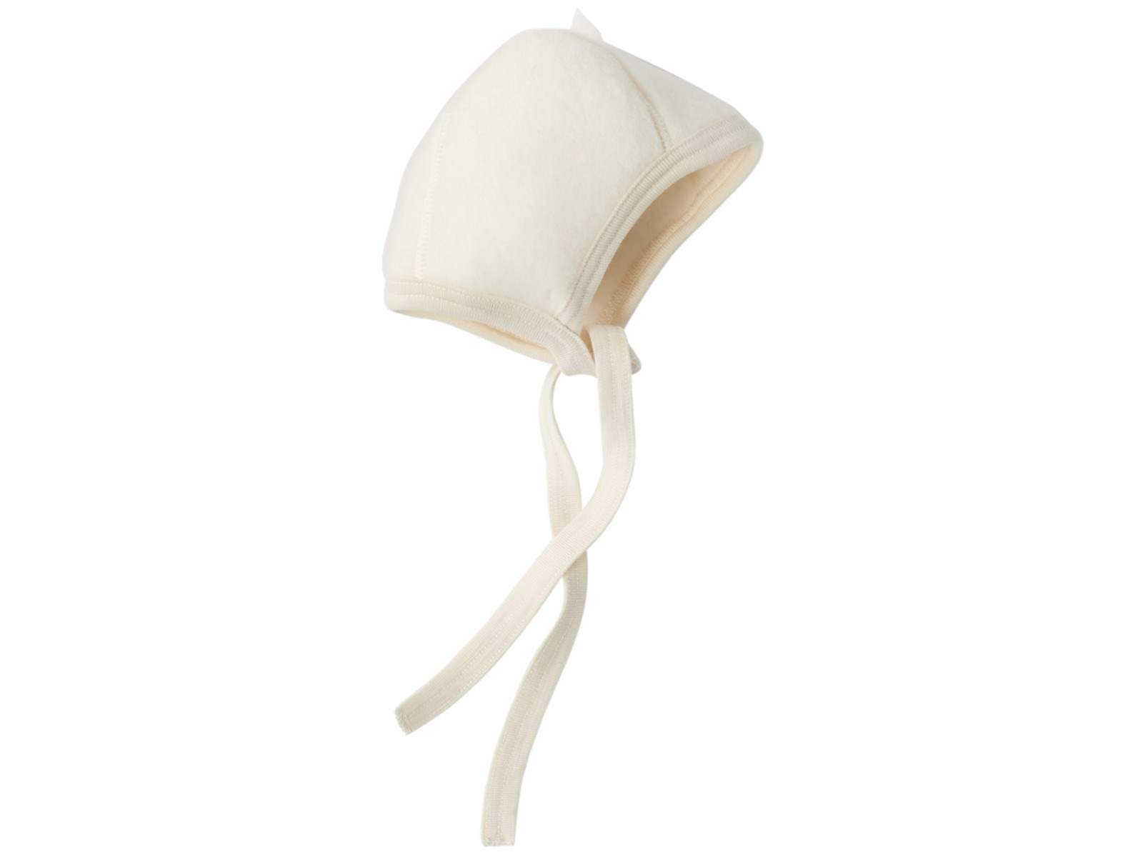Engel Natur Babyhäubchen, 100% Schurwollfleece (kbT) natur Gr. 62/68 (41-44 cm)