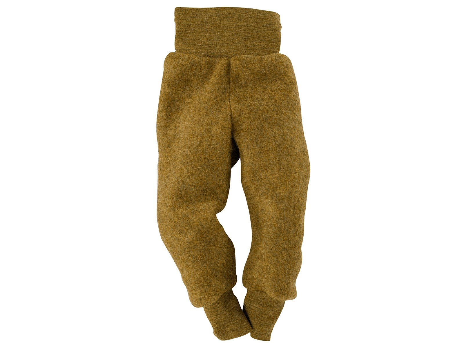 Engel Natur Babyhose Bio-Merinowolle Fleece maschinenwaschbar melange-safran Gr. 74/80