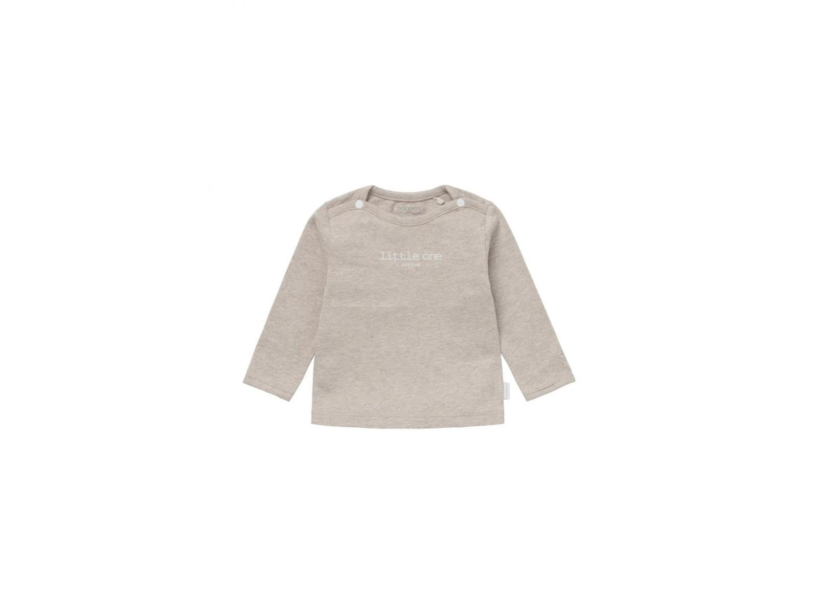 Langarmshirt Hester taupe melange Gr. 74